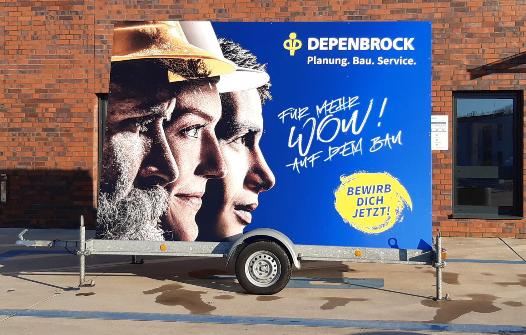 Werbeanhänger Depenbrock