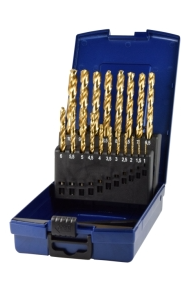Spiralbohrer-Satz HSS-G TIN