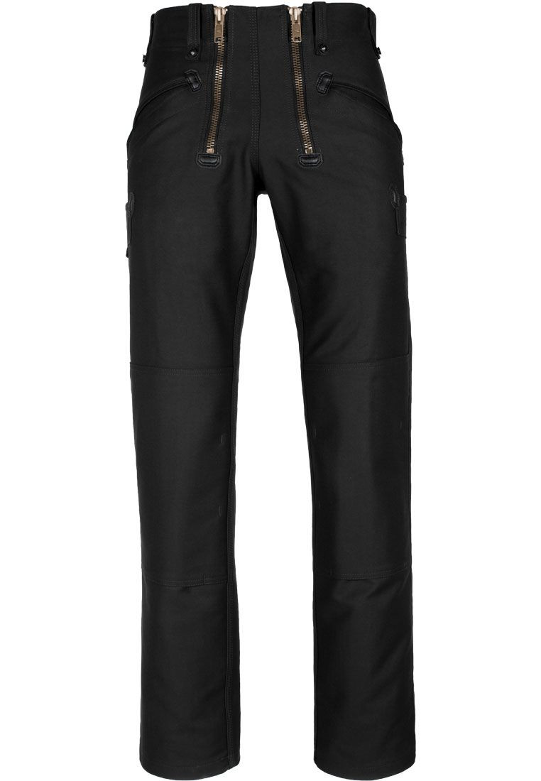 Oyster Zunfthose Zwirn-Doppelpilot schwarz