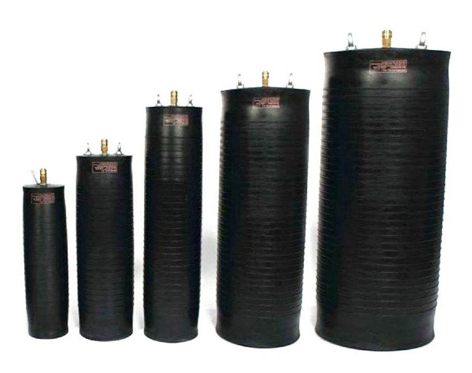 Absperrblase mit Befüllschlauch/Sicherheitsventil