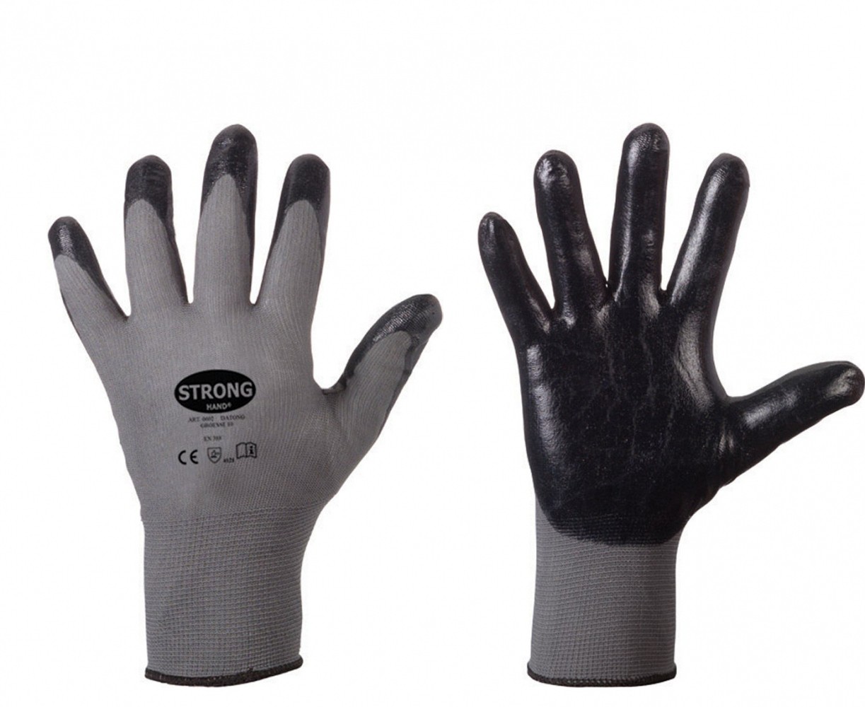 Stronghand 0602 Datong Feinstrick, nahtlos Nitril-Arbeitshandschuhe