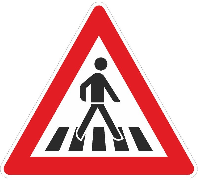 101-21 Fußgängerüberweg (Aufstellung links)