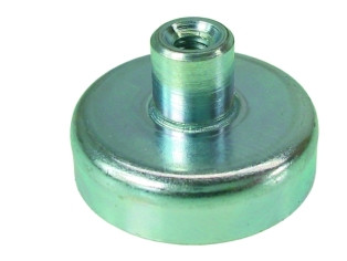 Magnet mit angesetzter Gewindebuchse