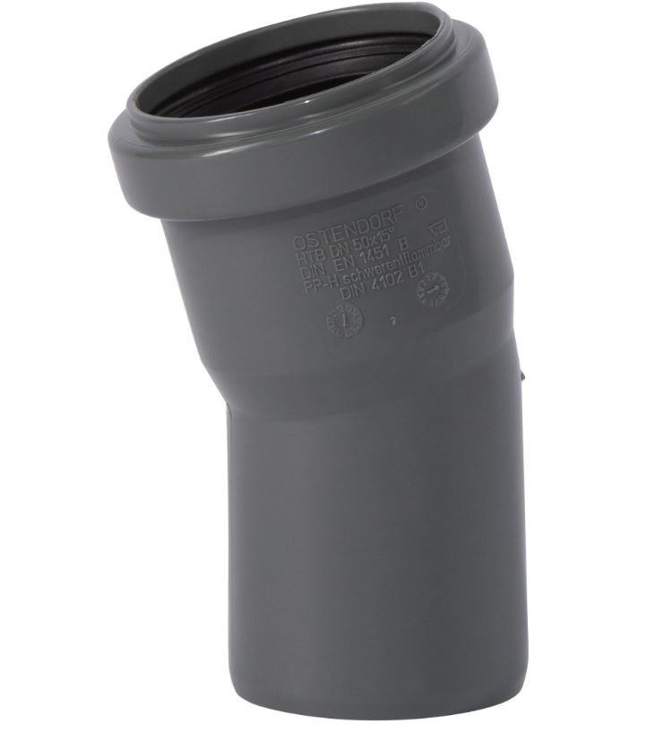 Bogen 15° DN50