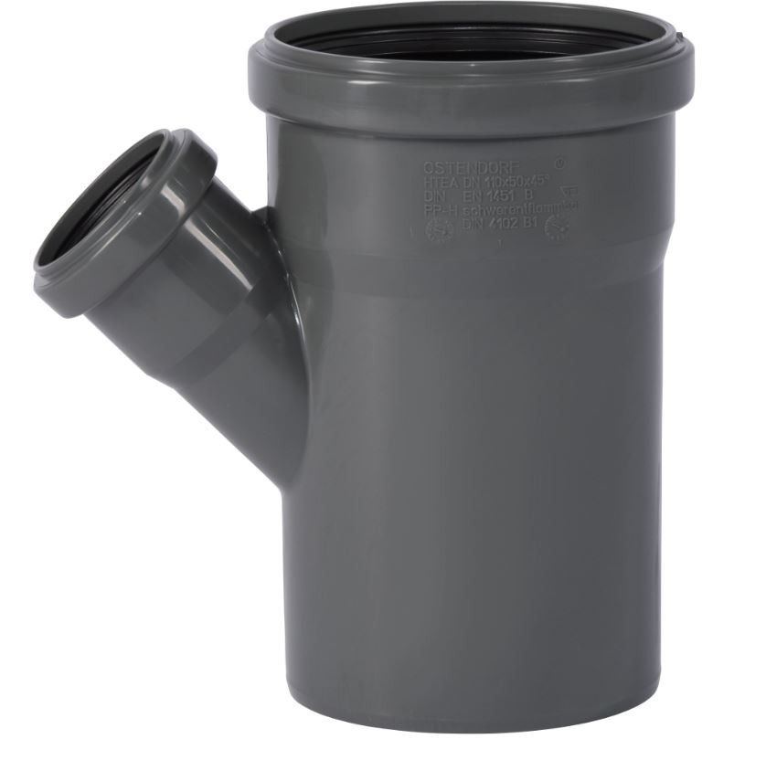 HT Abzweig 45° DN110|DN50