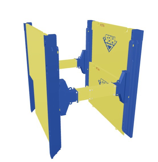 Doppelgleitschiene 2,00 x 2,40m