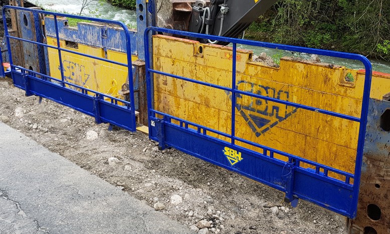 Absturzsicherung für Verbau