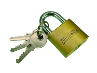 Messing-Zylinder-Vorhangschloss HaWe