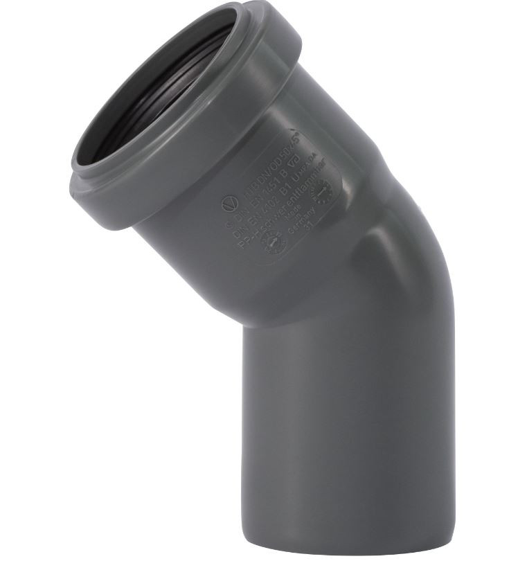 HT Bogen 45° DN50