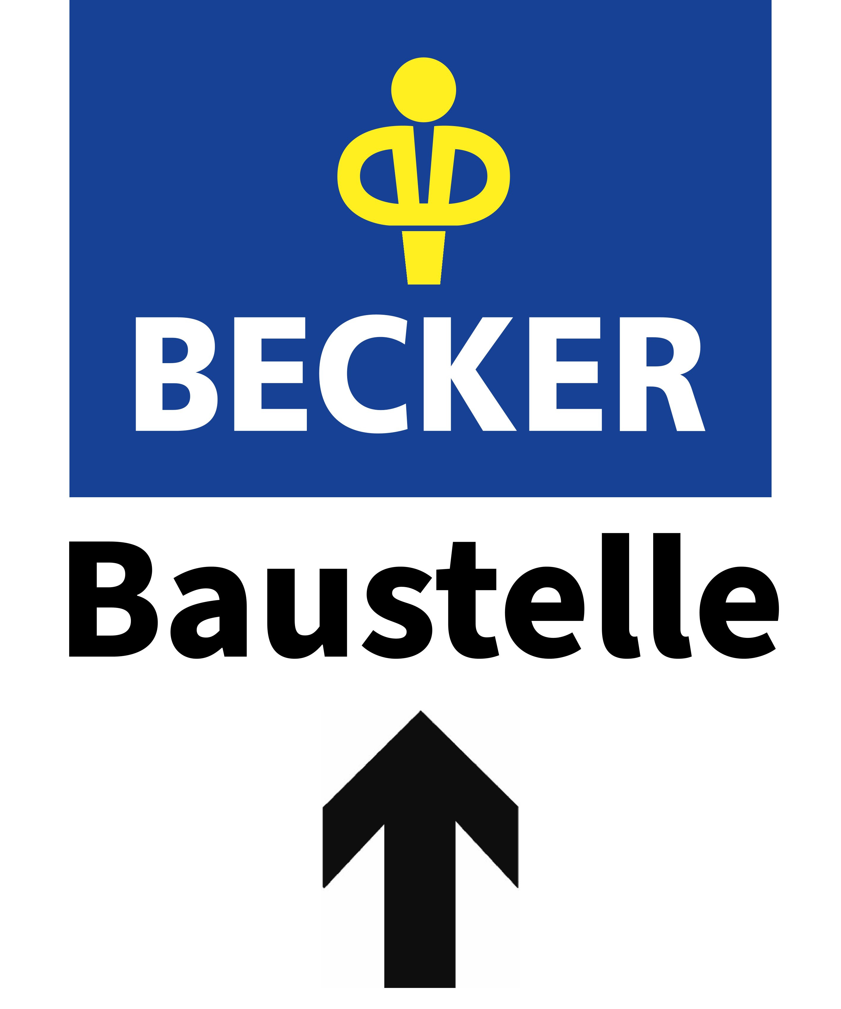 Baustellenzufahrtsschild "Becker" 50cm x 60cm